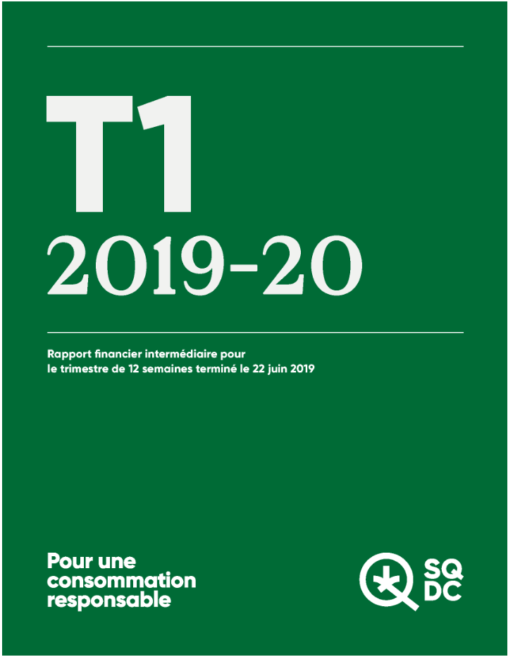 Rapport financier intermédiaire pour le trimestre de 12 semaines terminé le 22 juin 2019